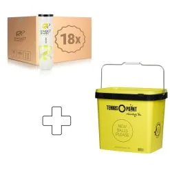 Racket Roots Training Tennisball 18 Tubi Da 4 In Aggiunta Secchiello Per Palline