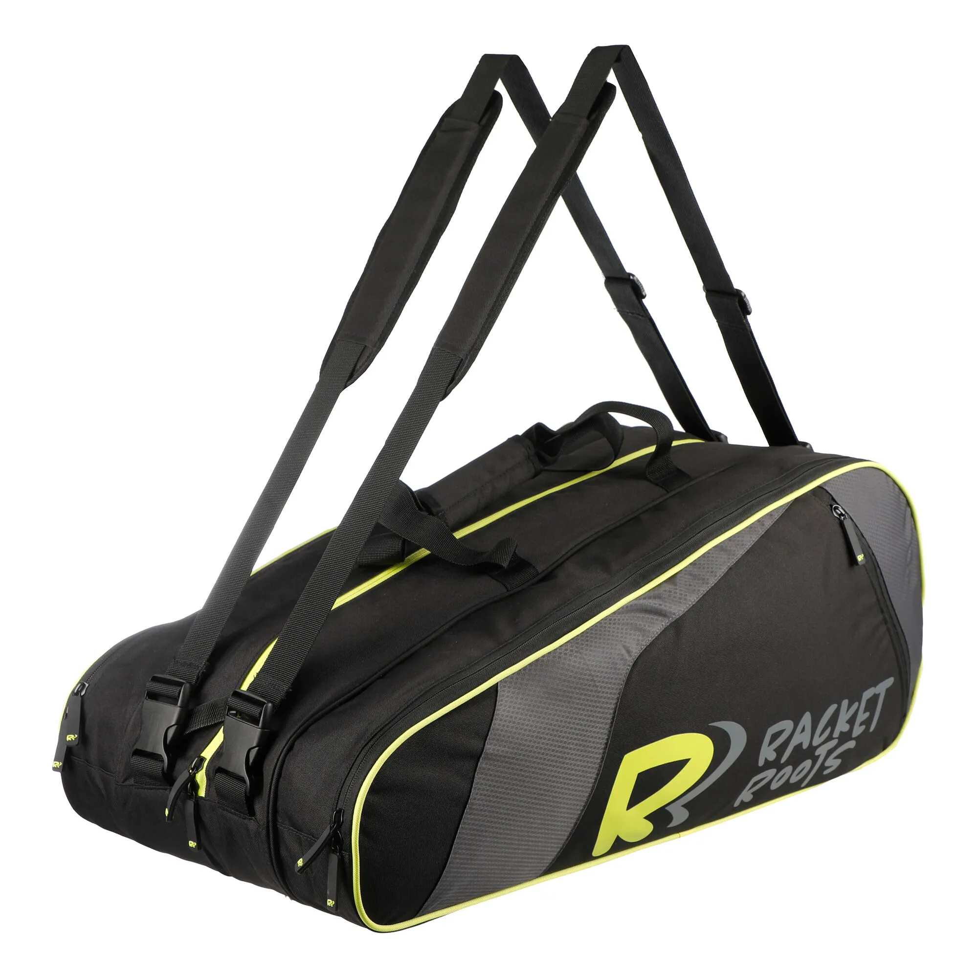 Racket Roots Paxxii R6 Every Day Borsa Per Racchetta Da 6 - Nero, Antracite - immagine 7