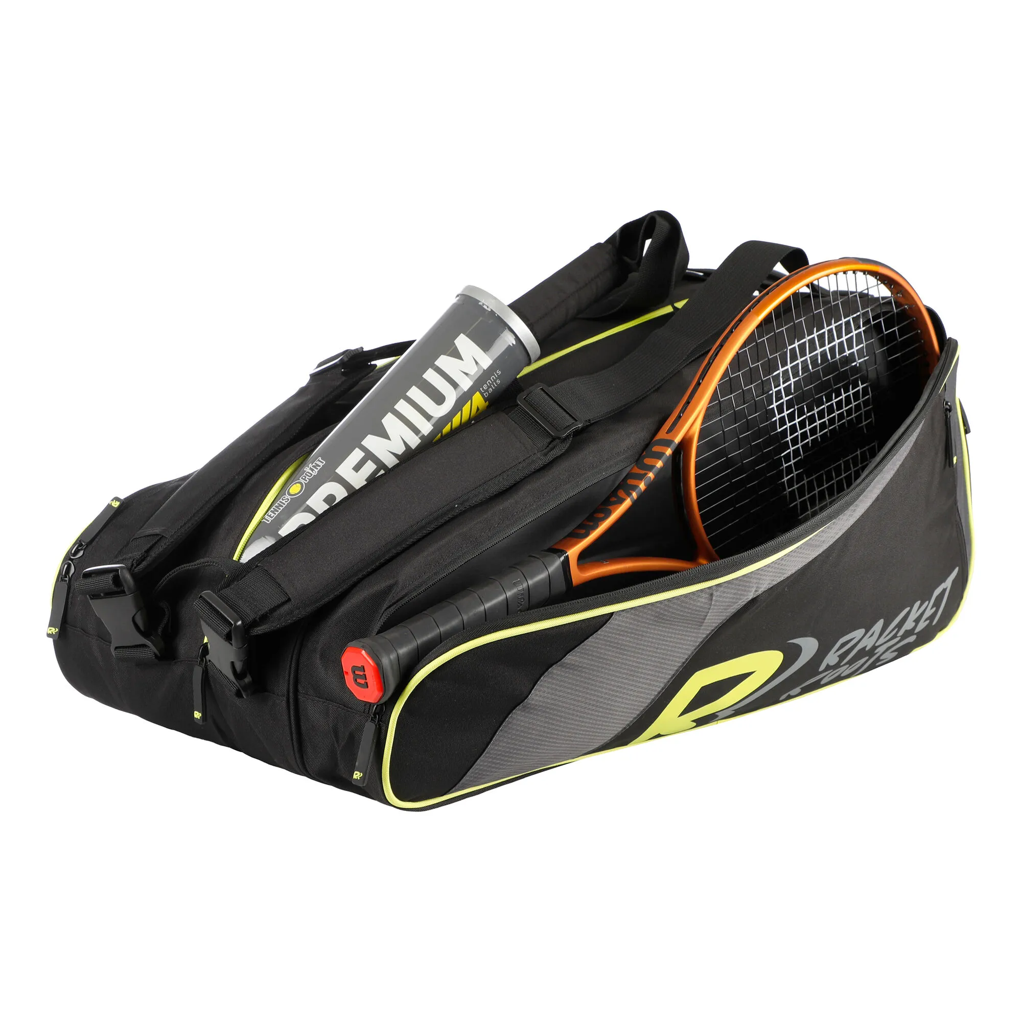 Racket Roots Paxxii R6 Every Day Borsa Per Racchetta Da 6 - Nero, Antracite - immagine 5