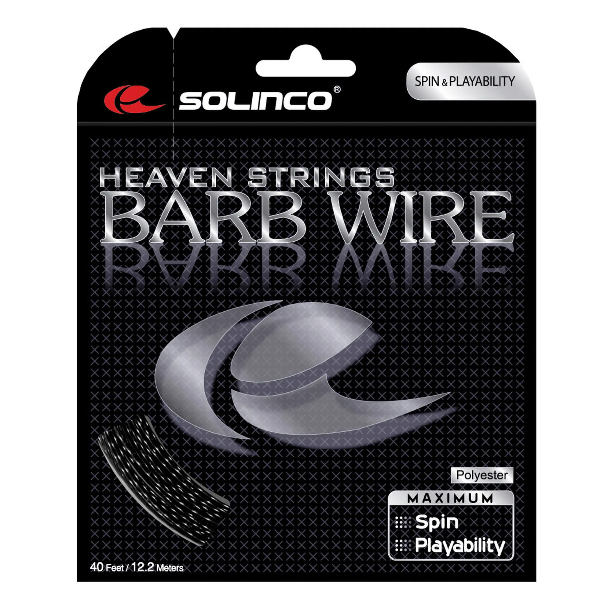 Solinco Barb Wire Set Di Corde 12,2m - Nero
