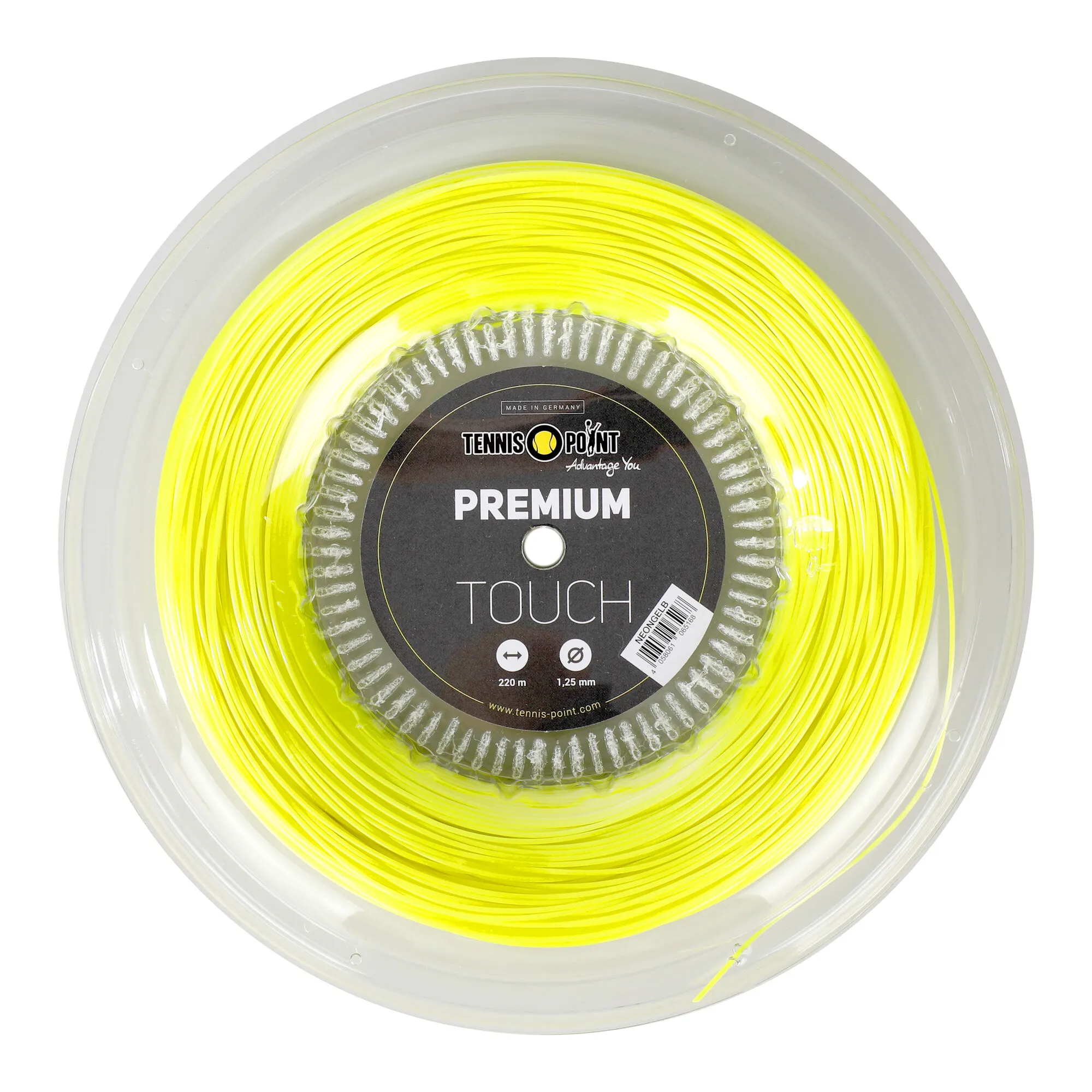 Tennis-Point Premium Touch Rotolo Di Corde 220m - Giallo Neon