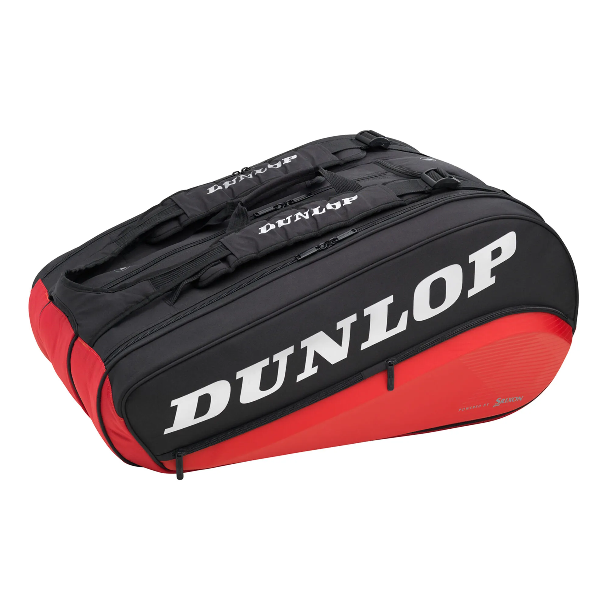 Dunlop CX Performance Thermo 8er Borsa Per Racchetta - Nero, Rosso