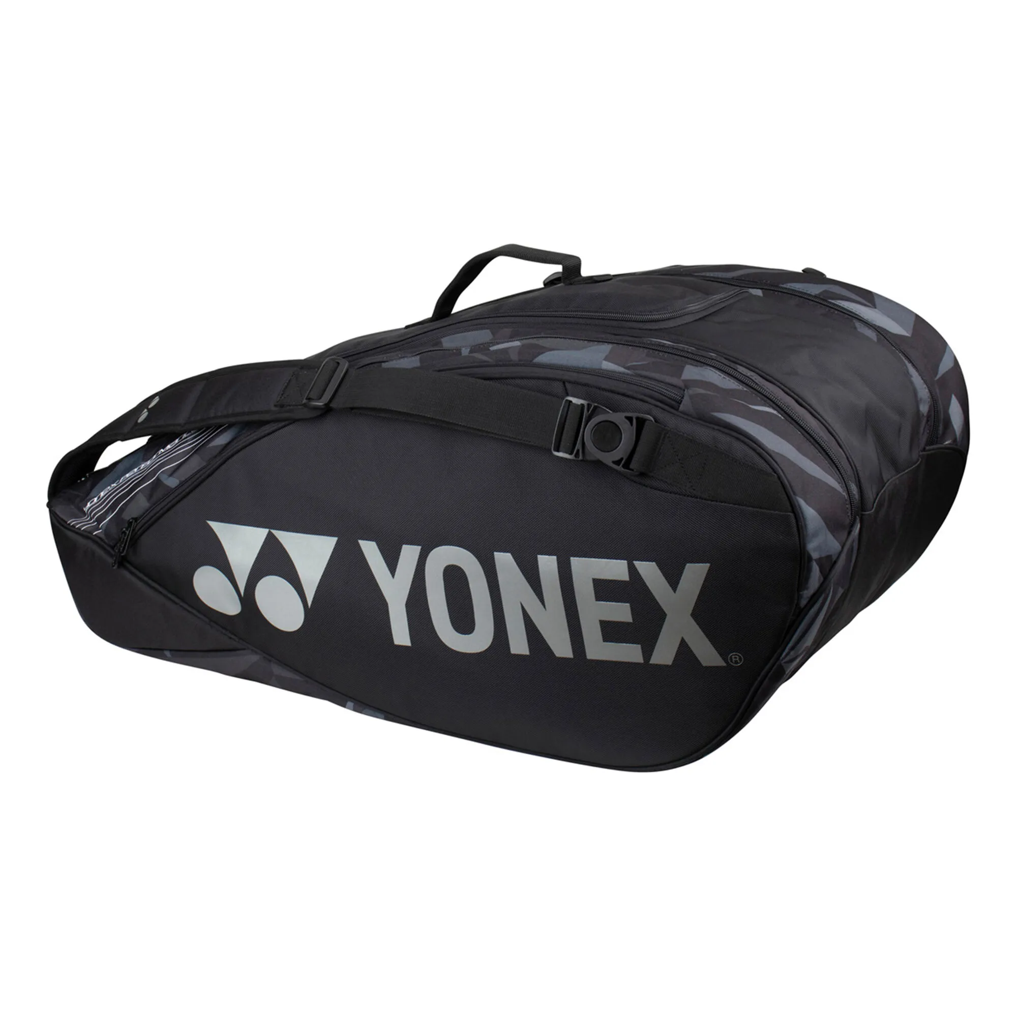 YONEX Pro Racquet Bag Borsa Per Racchetta Da 9 - Nero, Grigio - immagine 3