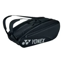 YONEX Team Racquet Bag Borsa Per Racchetta Da 10 - Nero, Bianco