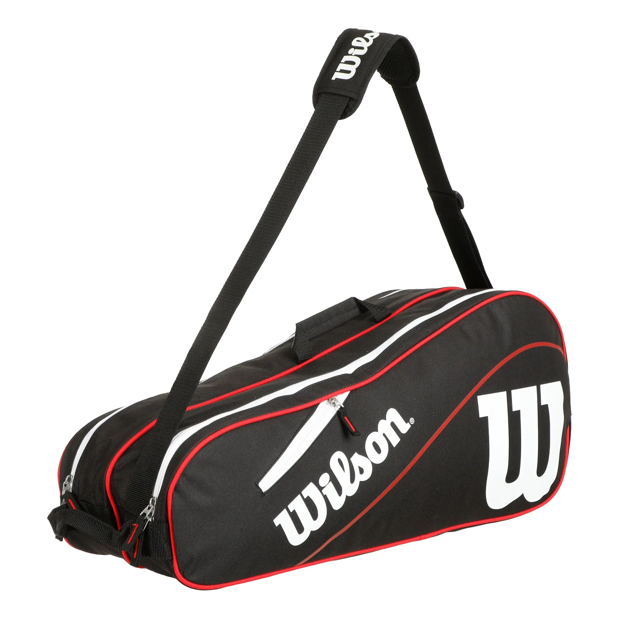 Wilson Advantage III Six Borsa Per Racchetta - Nero, Bianco - immagine 7