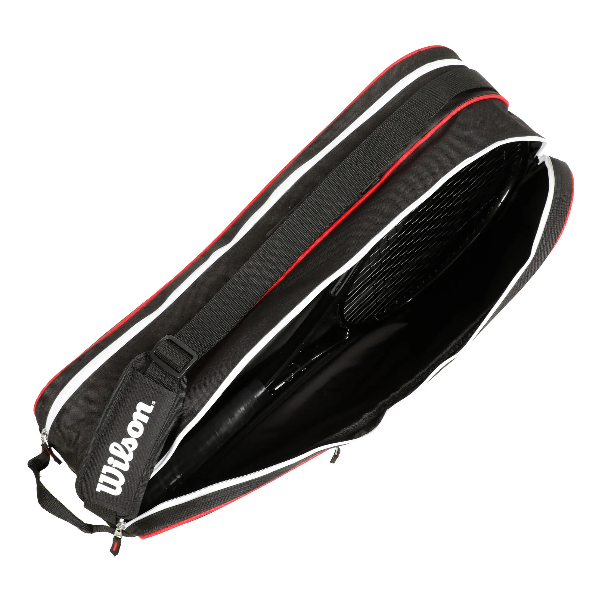 Wilson Advantage III Six Borsa Per Racchetta - Nero, Bianco - immagine 4