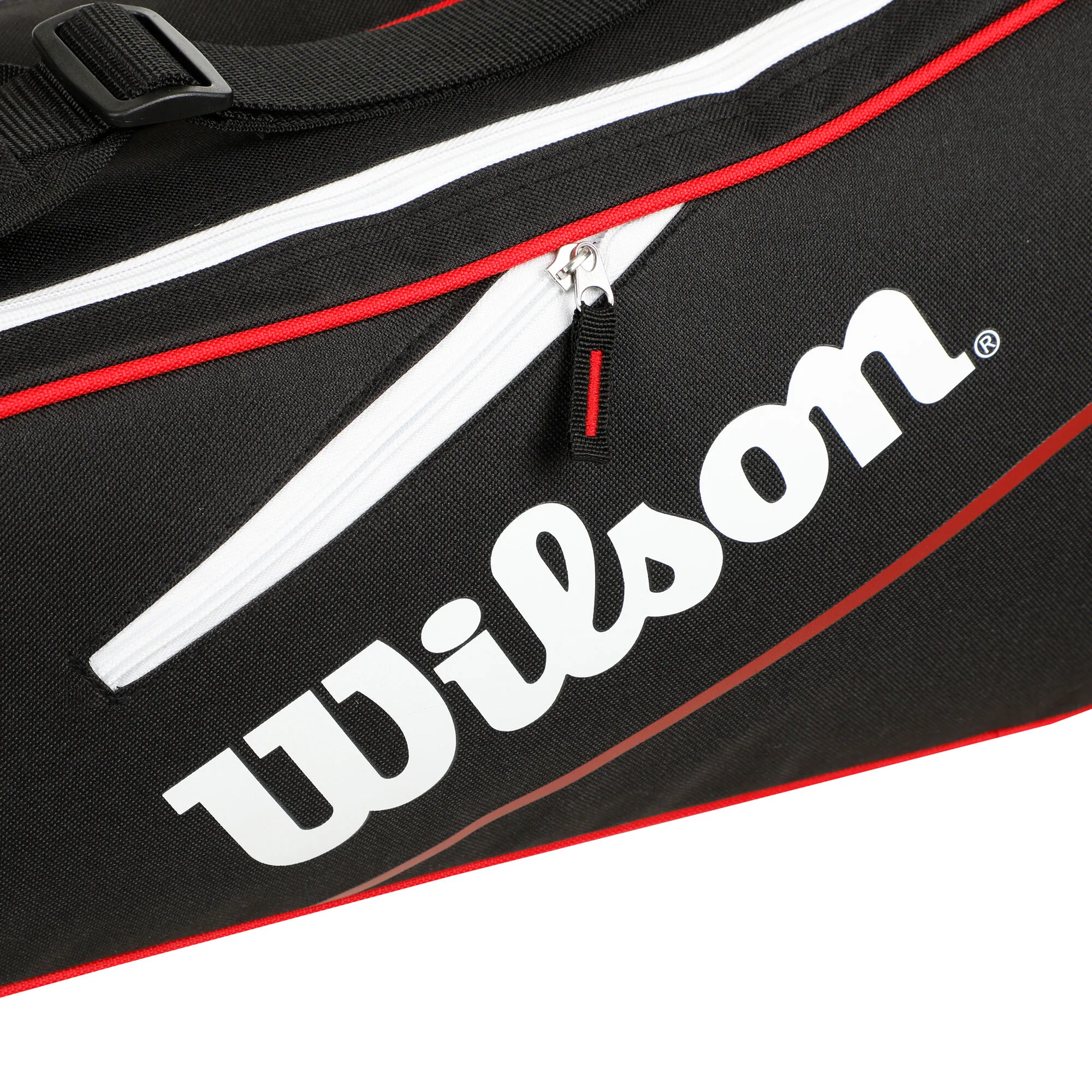Wilson Advantage III Six Borsa Per Racchetta - Nero, Bianco - immagine 6