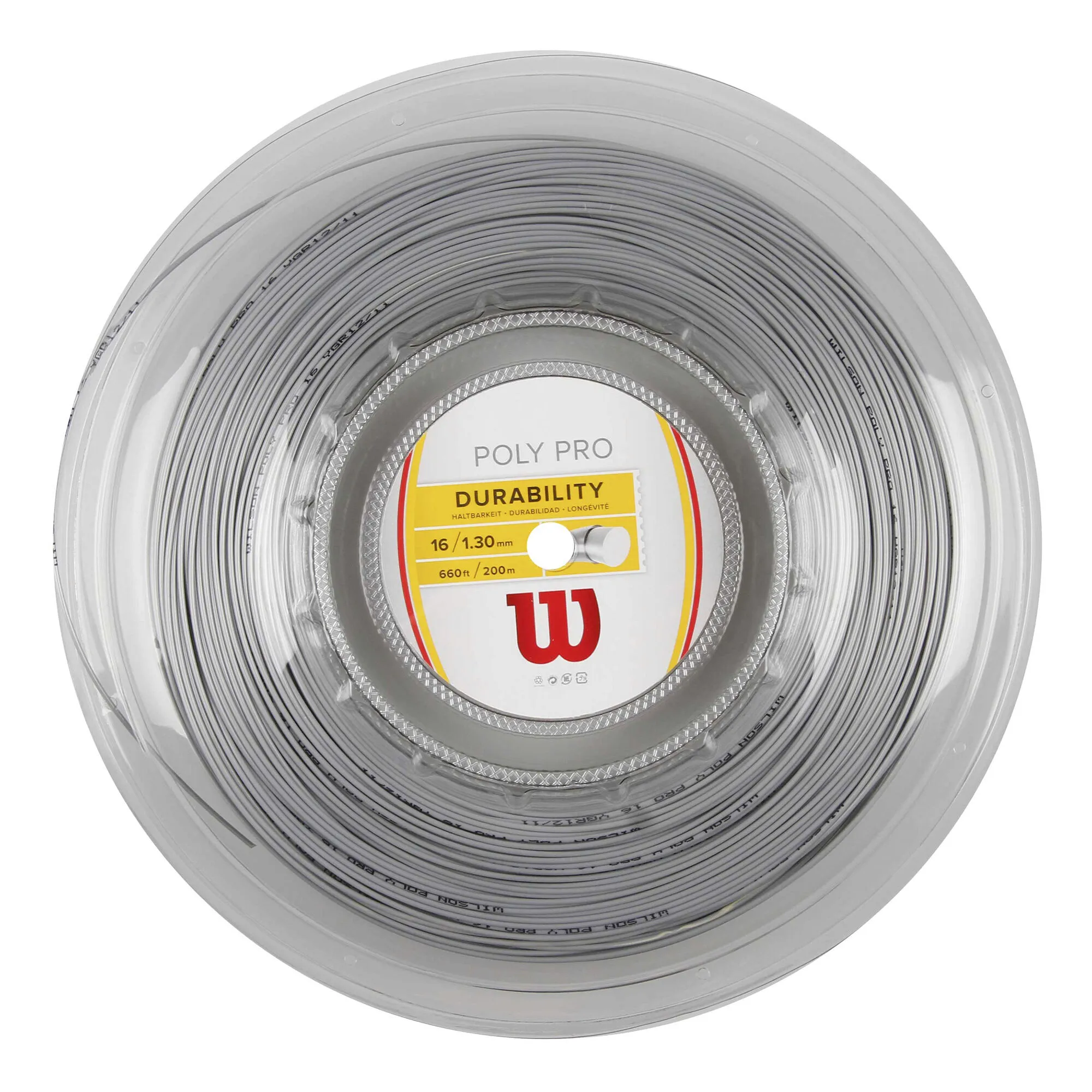 Wilson Poly Pro Rotolo Di Corde 200m - Argento