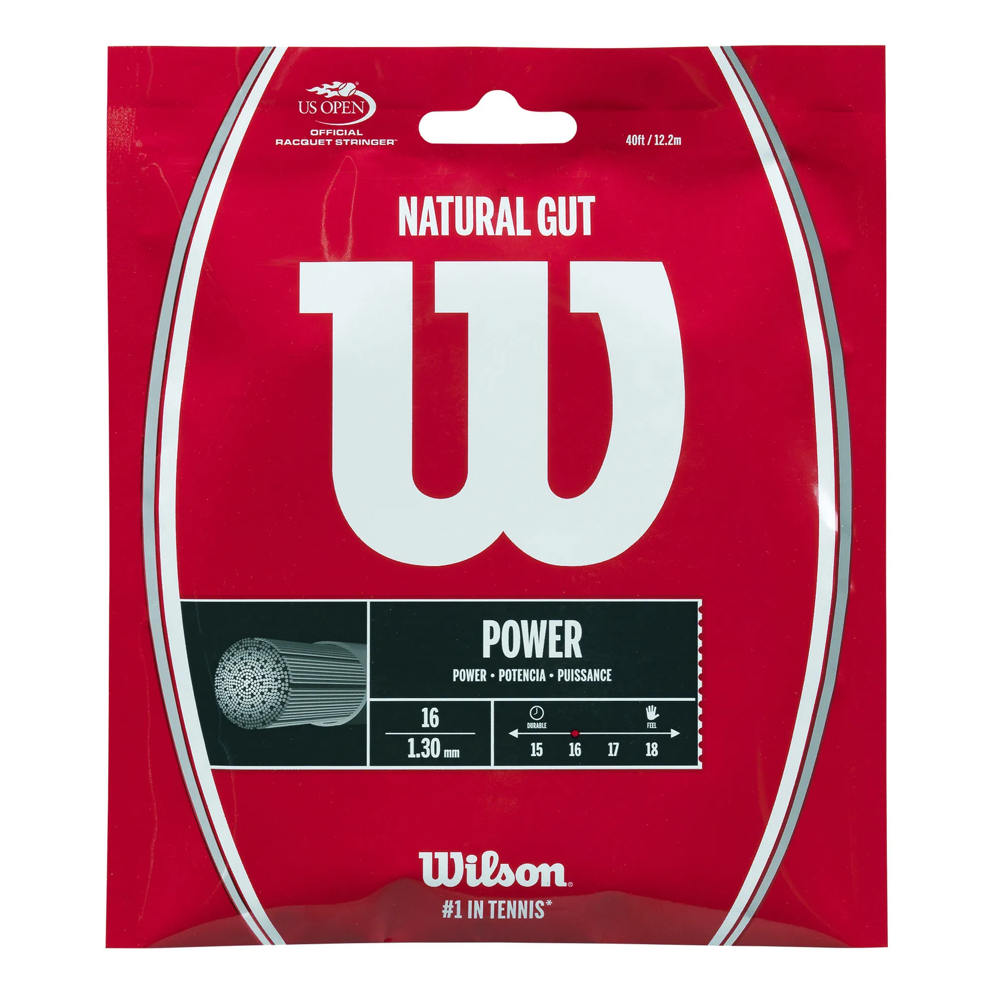 Wilson Natural Gut Set Di Corde 12,2m - Colori Naturali