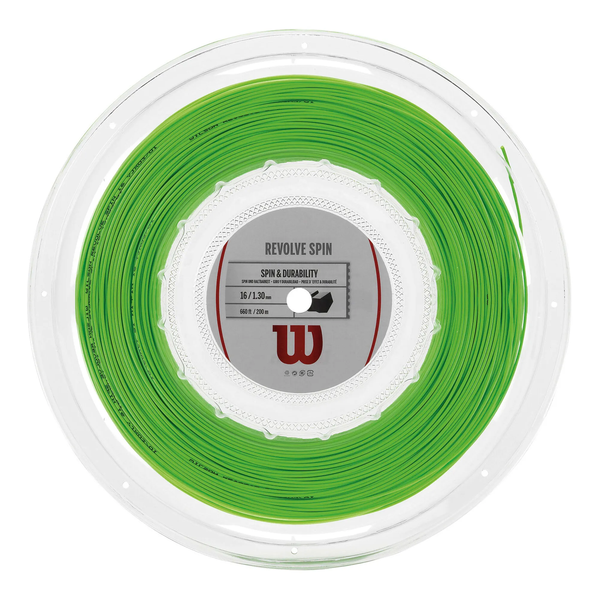 Wilson Revolve Spin Rotolo Di Corde 200m - Verde