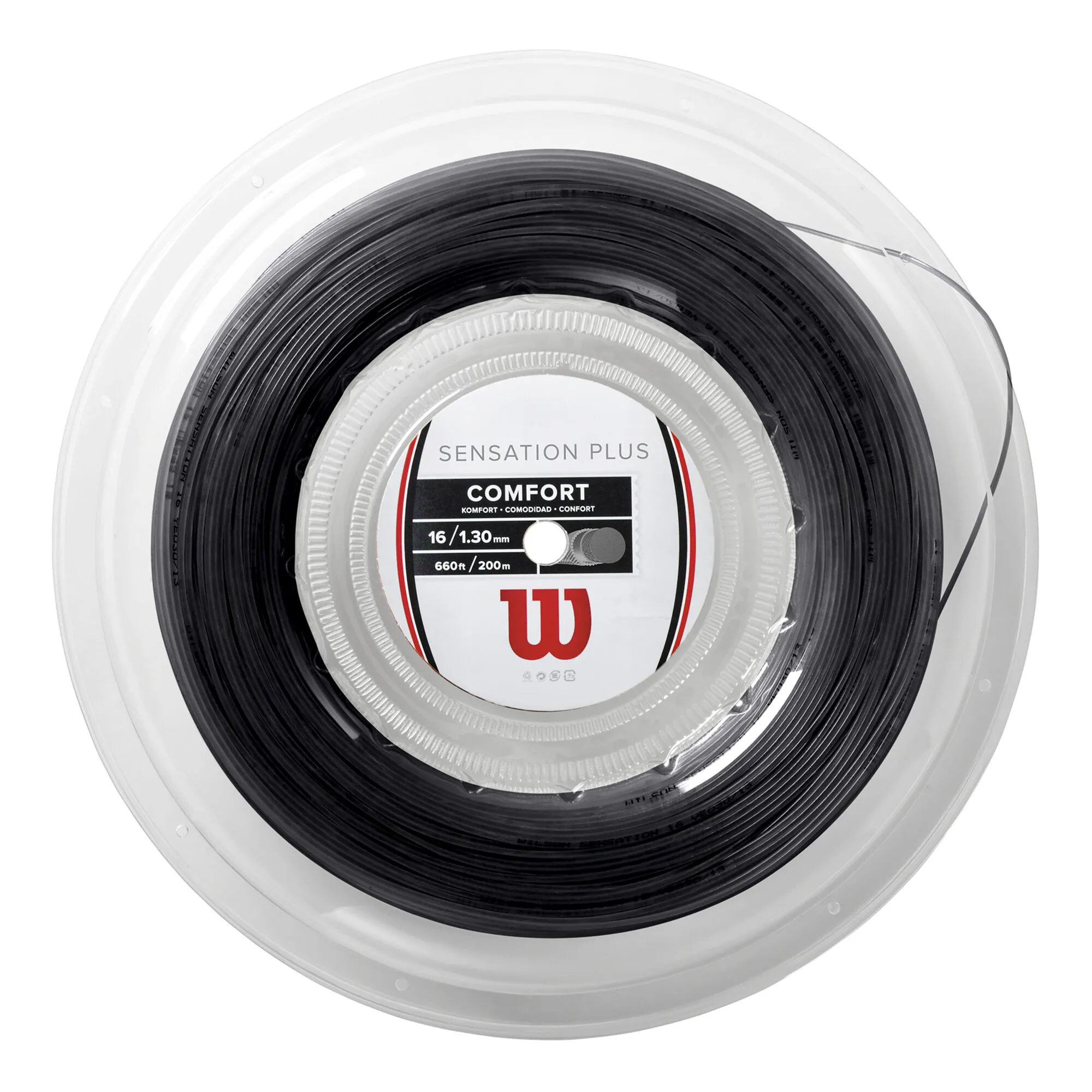 Wilson Sensation Plus Rotolo Di Corde 200m - Nero