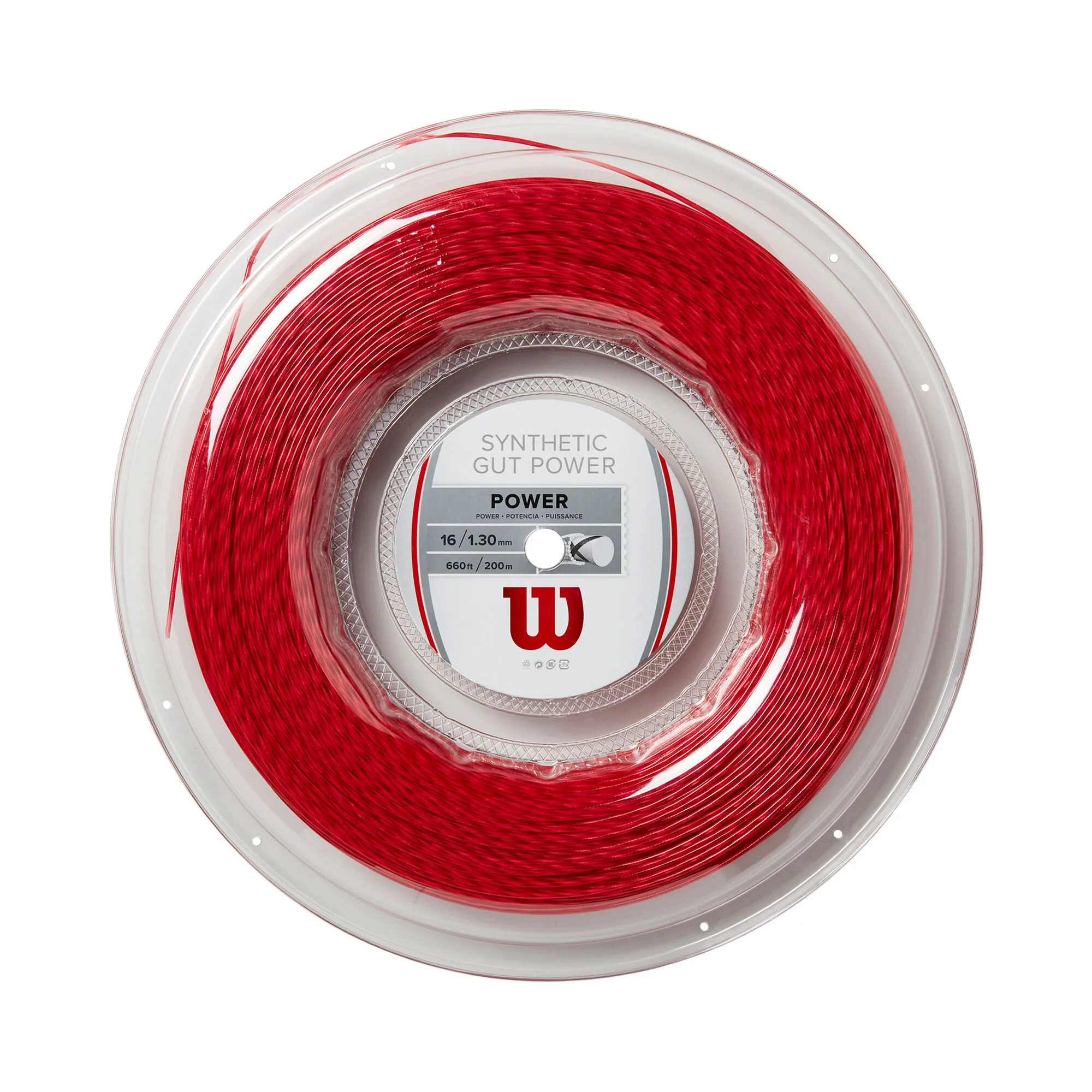 Wilson Synthetic Gut Power Rotolo Di Corde 200m - Rosso