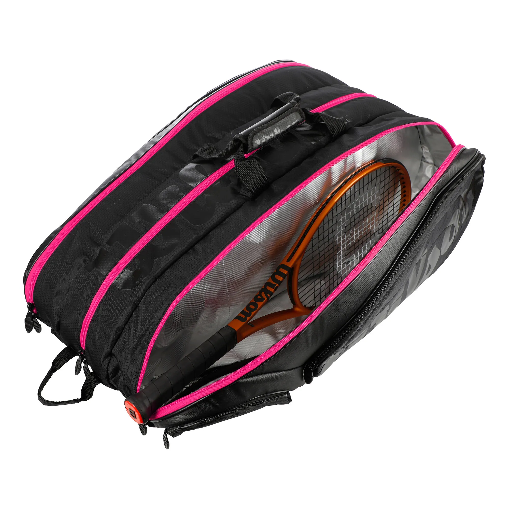 Wilson Tour 15 Borsa Per Racchetta Edizione Speciale - Nero, Rosa - immagine 4