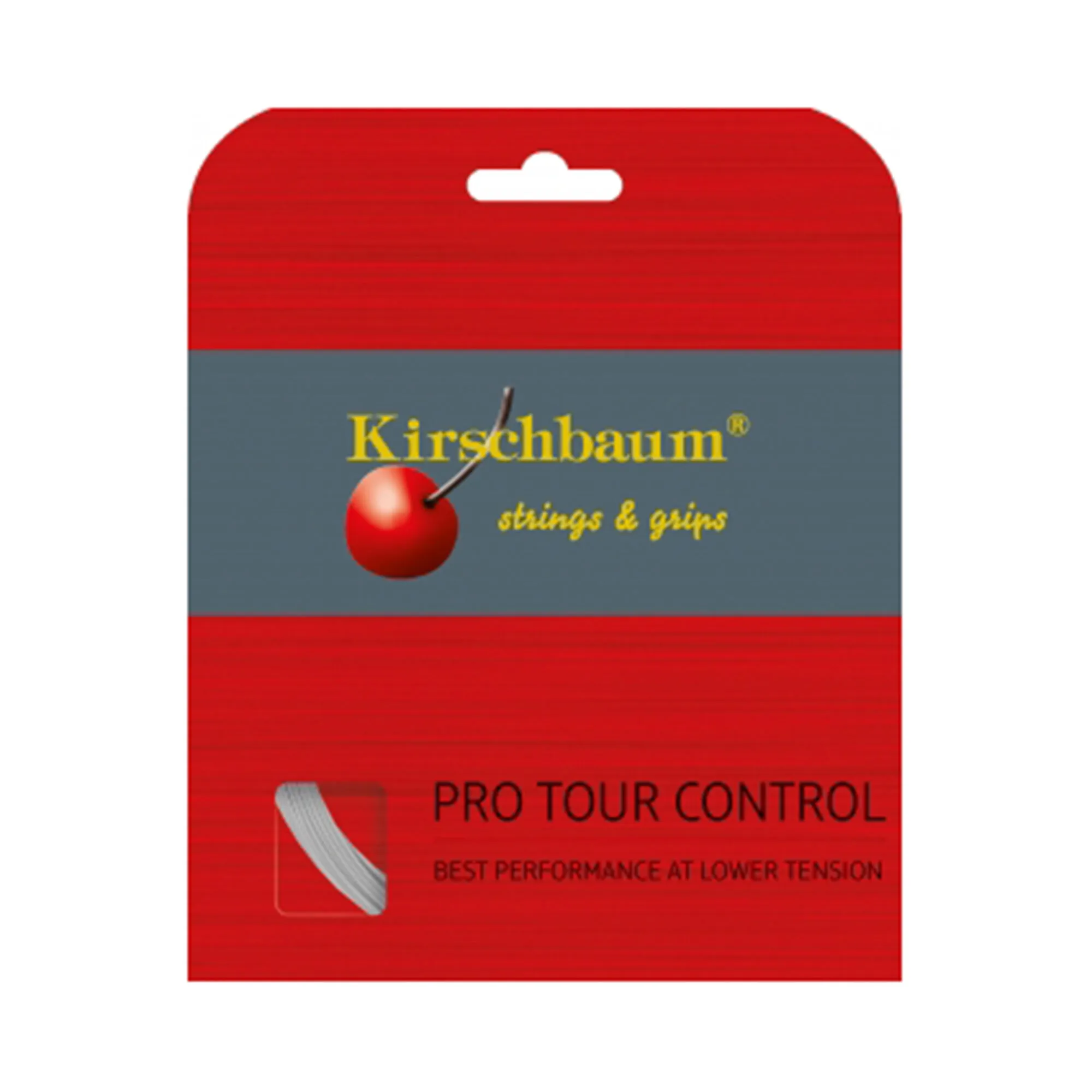 KIRSCHBAUM Pro Tour Control Set Di Corde - Argento