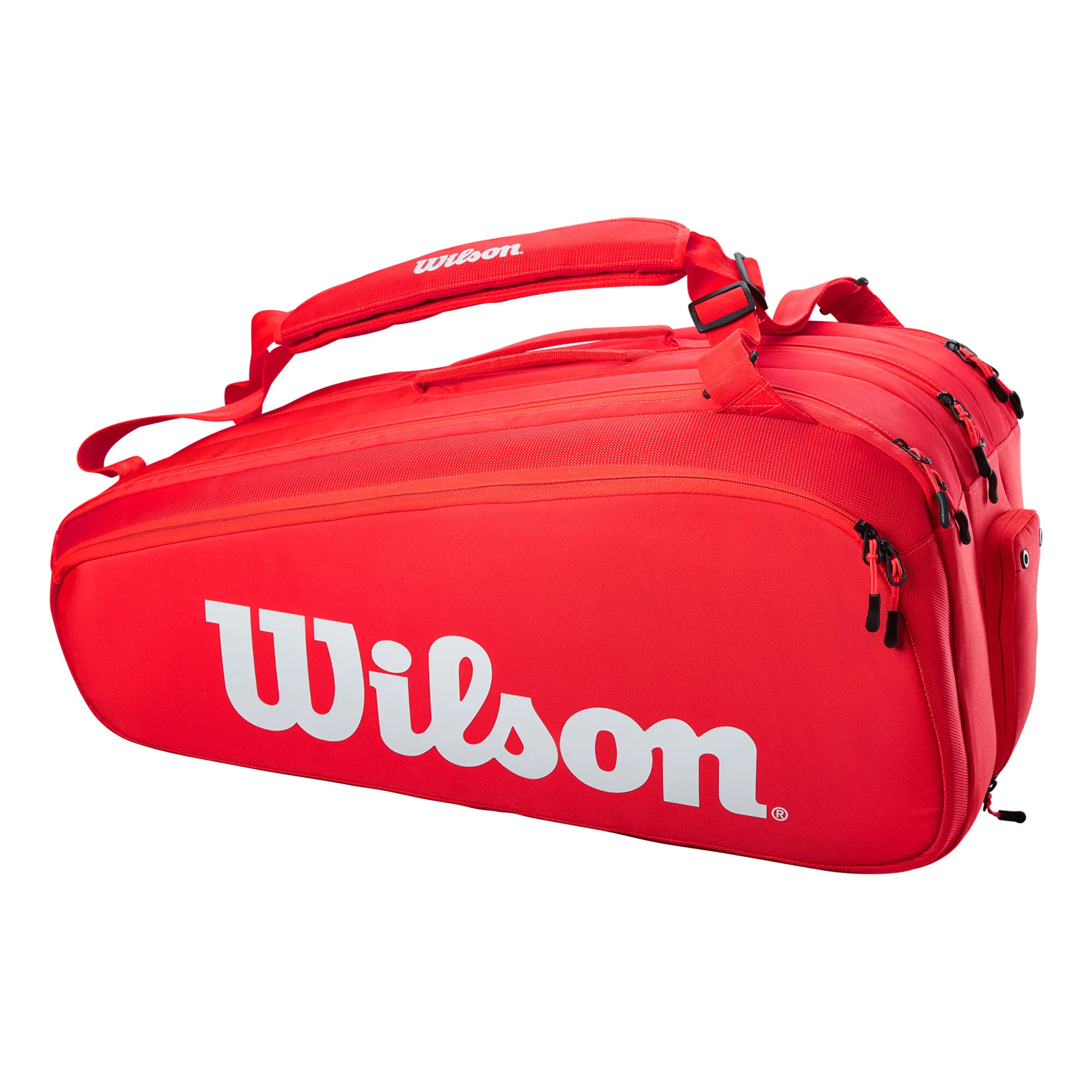 Wilson Super Tour Borsa Per Racchetta Da 15 - Rosso, Bianco - immagine 4