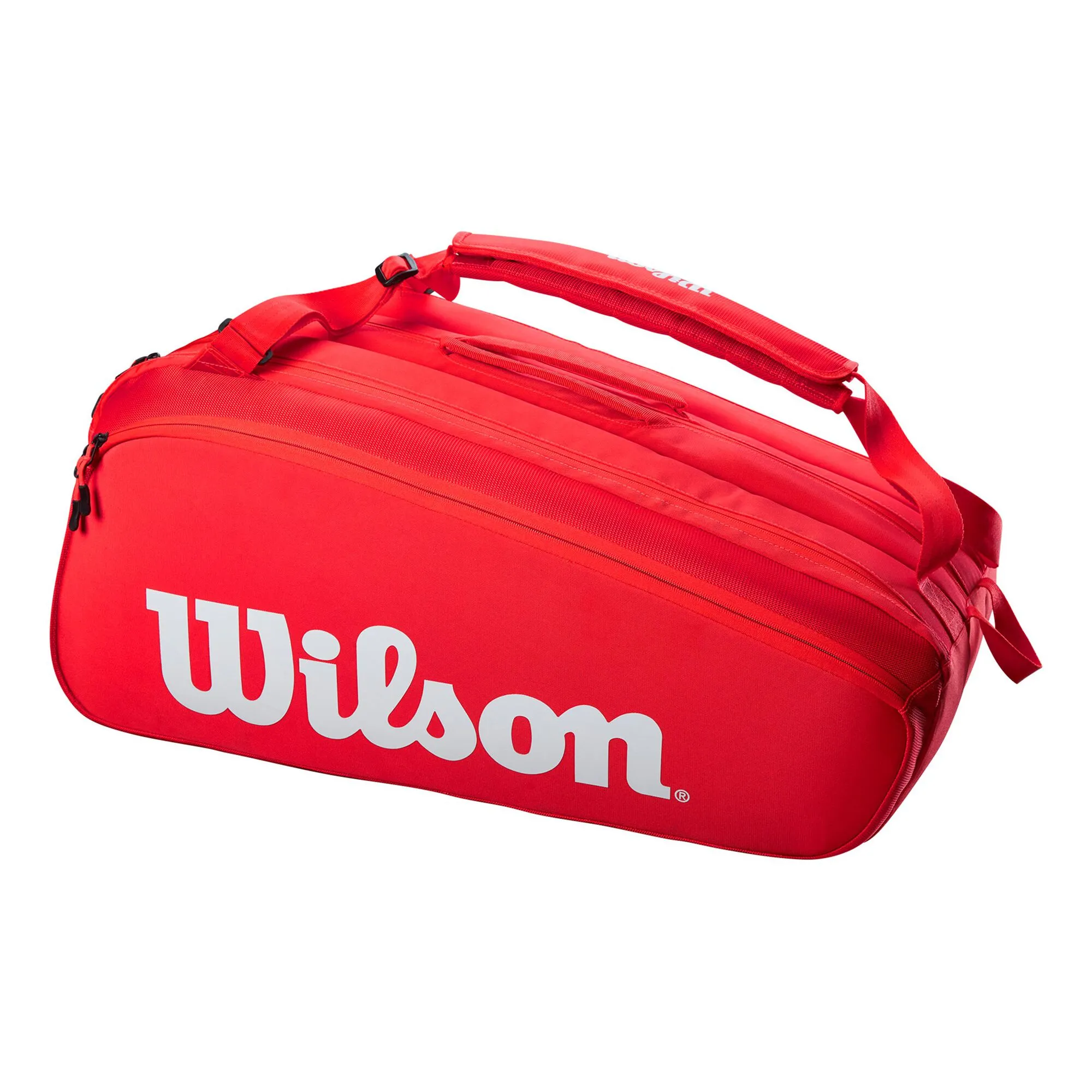 Wilson Super Tour Borsa Per Racchetta Da 15 - Rosso, Bianco - immagine 3