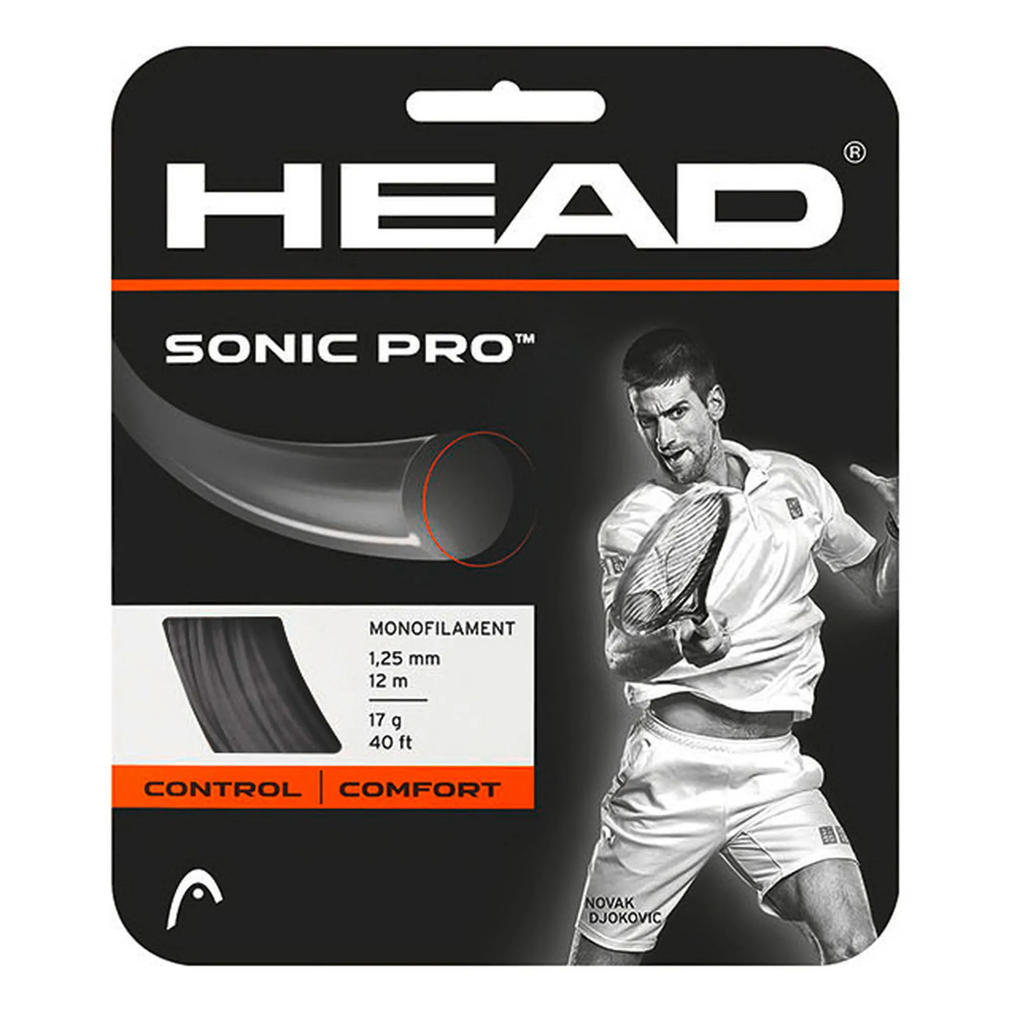 Head Sonic Pro Set Di Corde 12m - Nero