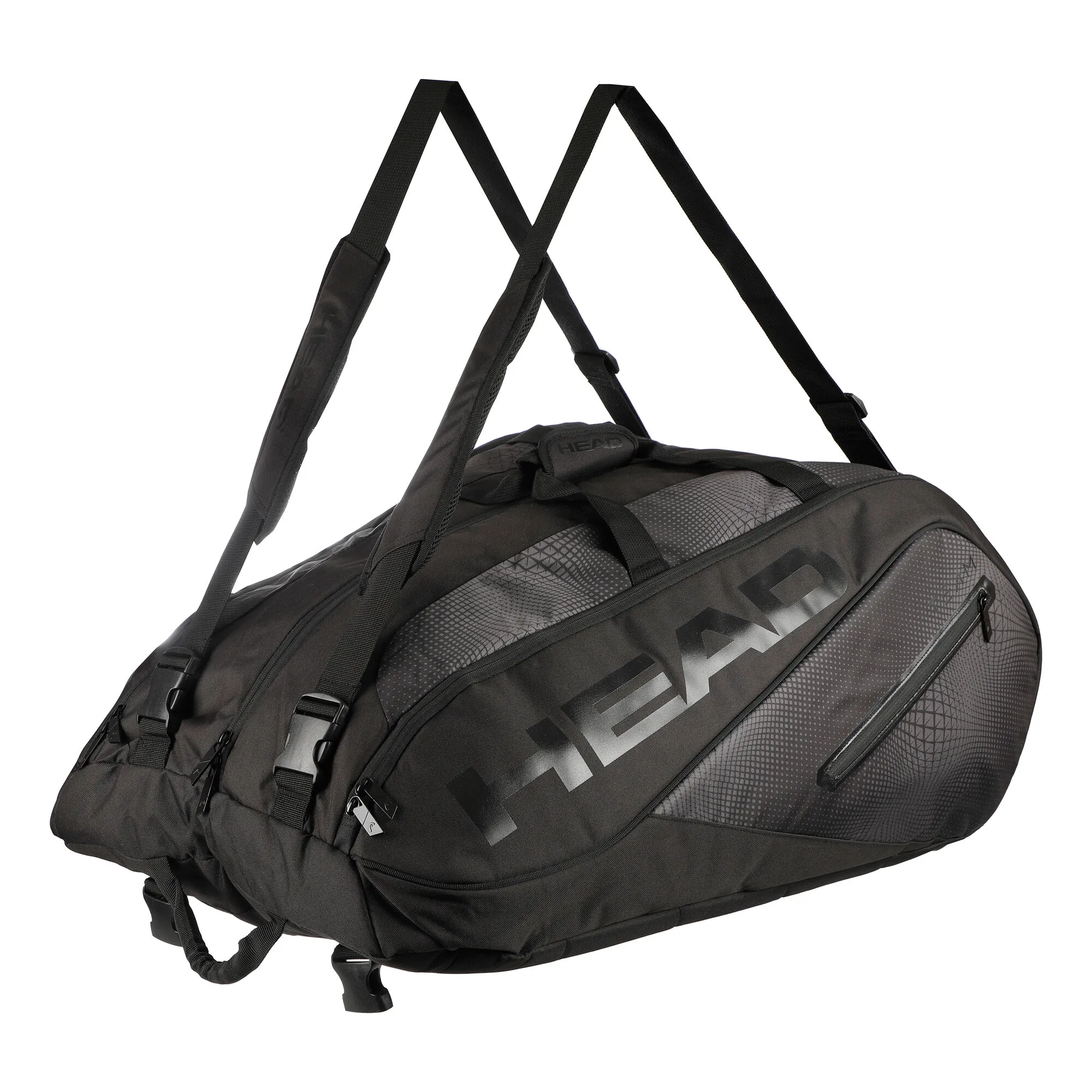 Head Tour Team 15R Megacombi Borsa Per Racchetta Edizione Speciale - Nero, Nero Brillante - immagine 7