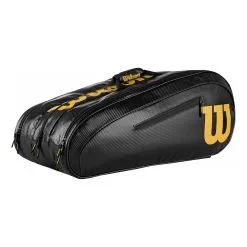 Wilson Elite Borsa Per Racchetta Da 15 Edizione Speciale - Nero, Oro