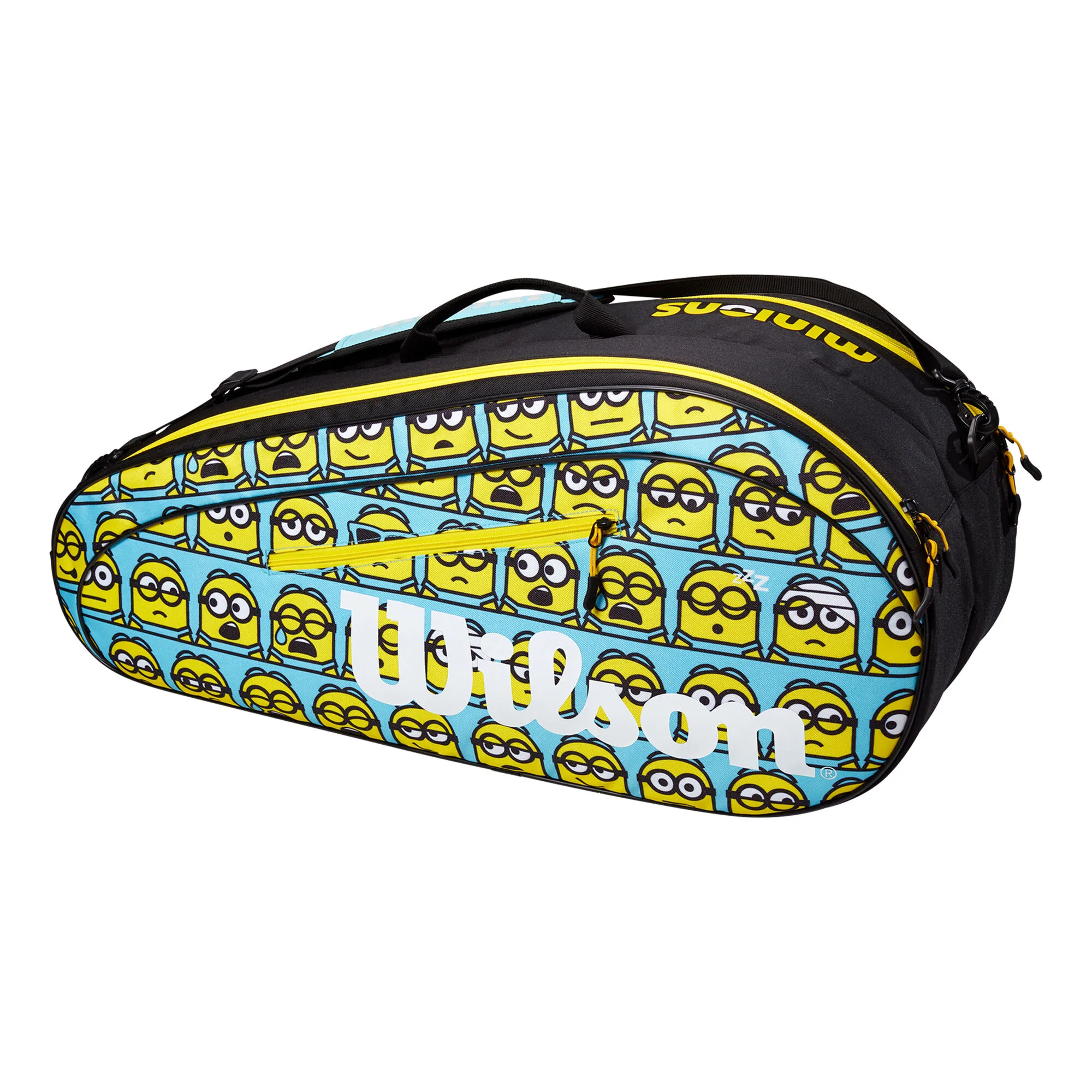 Wilson Minions 2.0 Team Borsa Per Racchetta Da 6 - Blu Chiaro, Giallo - immagine 2