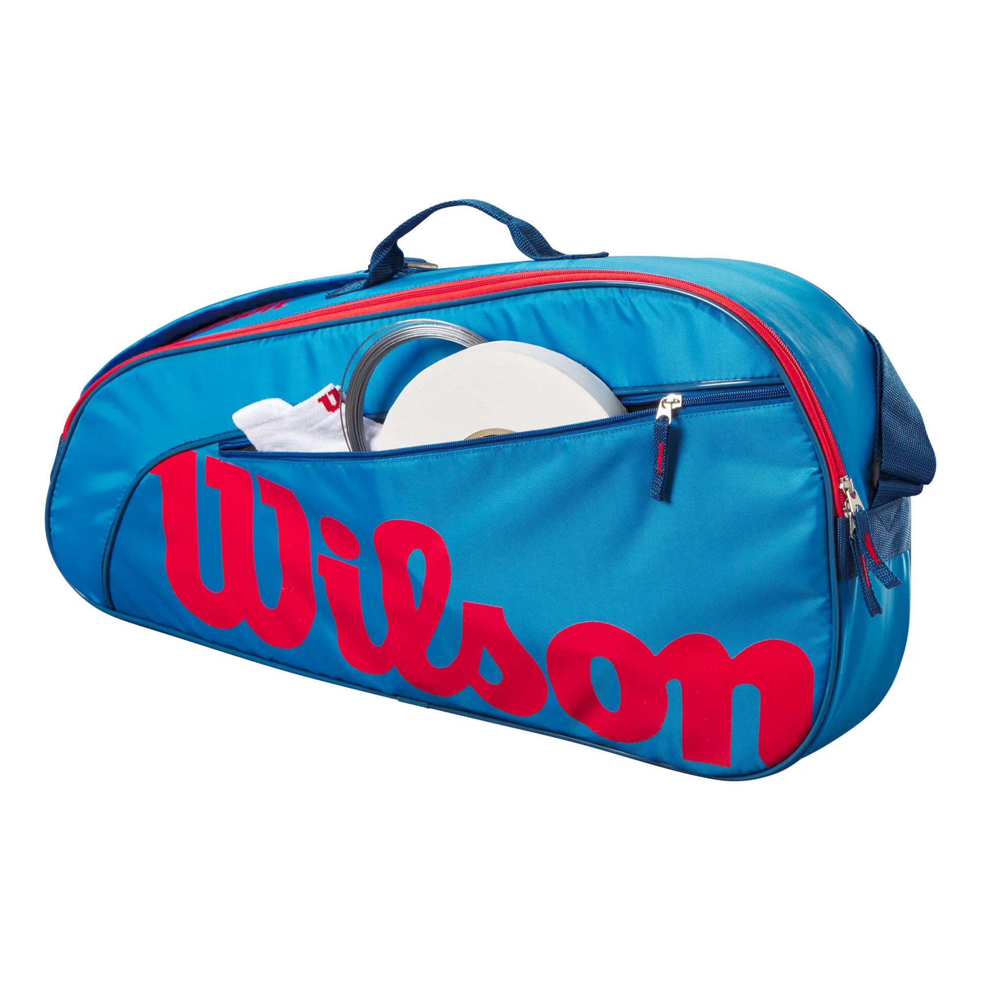 Wilson Junior Borsa Per Racchetta Da 3 - Blu, Arancione - immagine 2