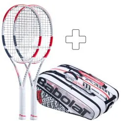 Babolat 2 Pure Strike Team In Aggiunta Borsa Per Racchetta